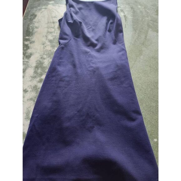 MM Lafleur Lydia Sheath Dress Twisted Straps Galaxy Navy Blue Sz 4 - Picture 2 of 5